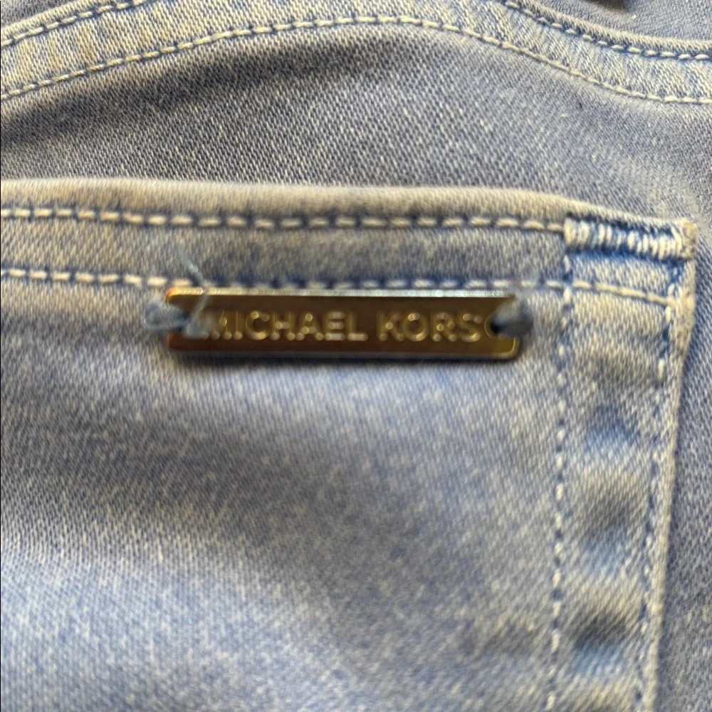 Michael Kors lt. blue, “Izzy cropped skinny jeans, size 10 - Picture 8 of 10